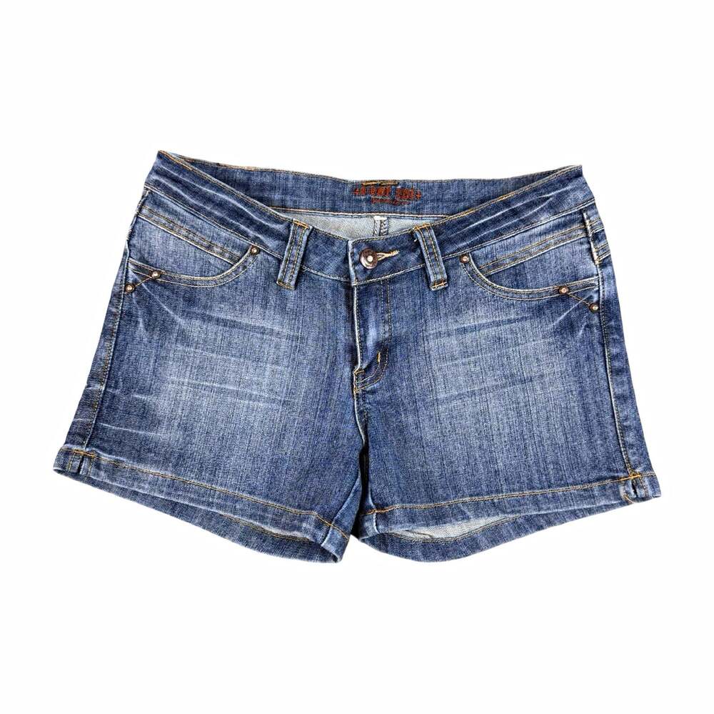 Vintage Y2K Women’s Blue Washed Denim Shorts Size M